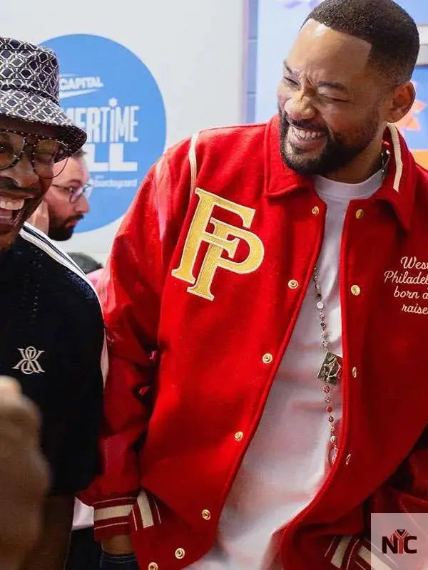 Will Smith Summertime Ball Red Varsity Jacket Clanton Jacket