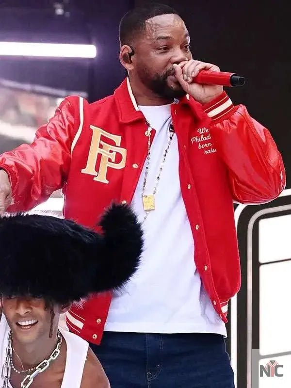 Will Smith Summertime Ball Red Varsity Jacket Clanton Jacket