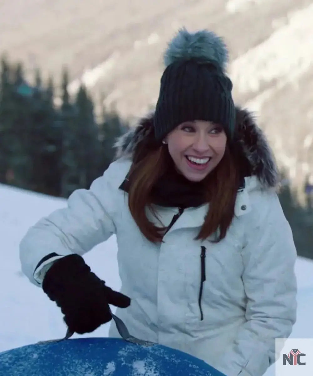Winter in Vail Lacey Chabert White Parka Clanton Jacket
