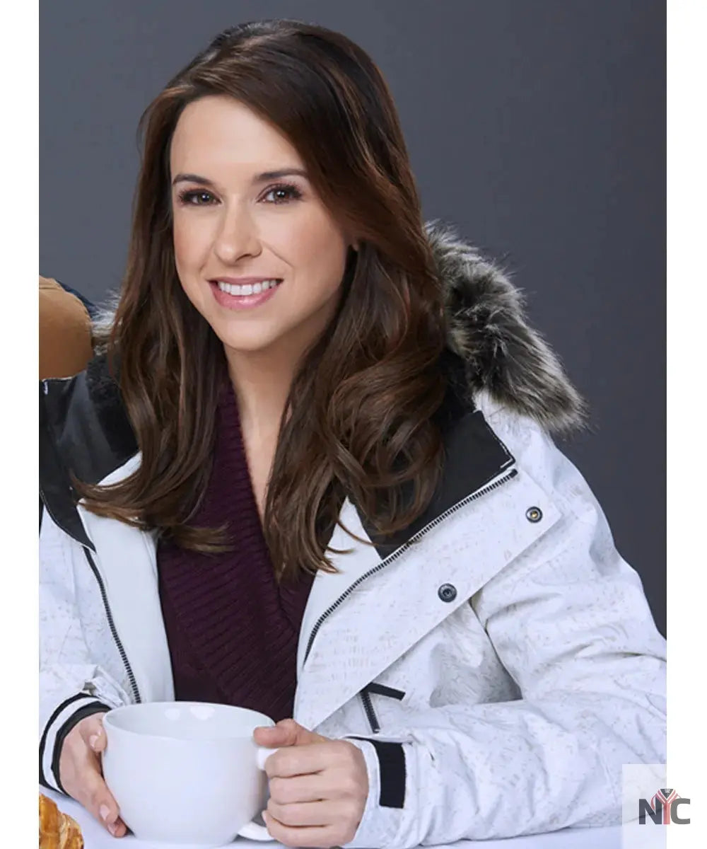 Winter in Vail Lacey Chabert White Parka Clanton Jacket