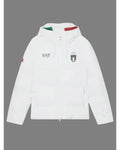 Winter Olympics 2026 Team Italy EA7 White Puffer Jacket