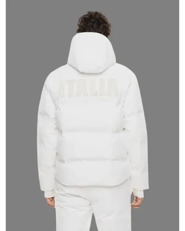Winter Olympics 2026 Team Italy EA7 White Puffer Jacket