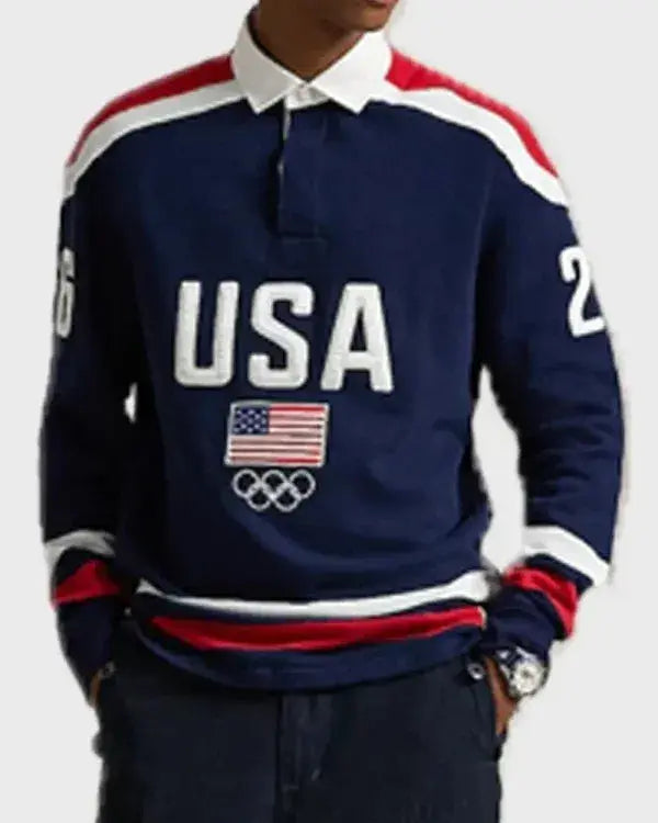 Winter Olympics 2026 Team USA Rugby Sweatshirt