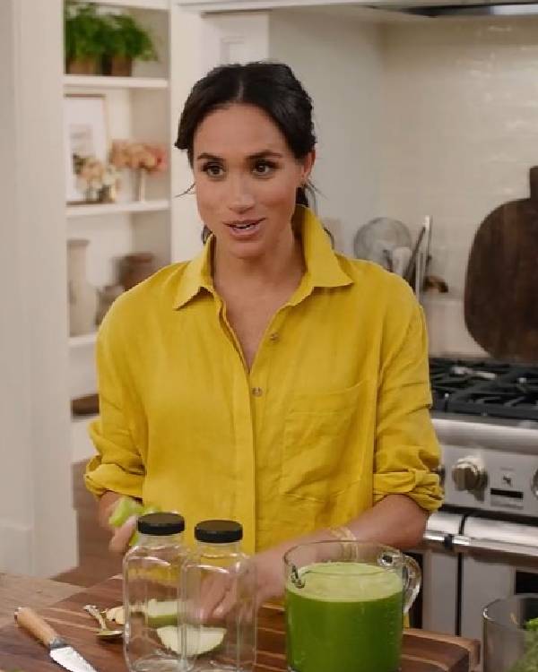 With Love, Meghan 2025 Meghan Markle Yellow Shirt Shopotiny