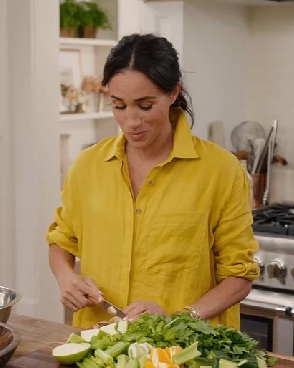 With Love, Meghan 2025 Meghan Markle Yellow Shirt Shopotiny