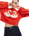Wizards Beyond Waverly Place Taylor Cora Swans Printed Sweatshirt