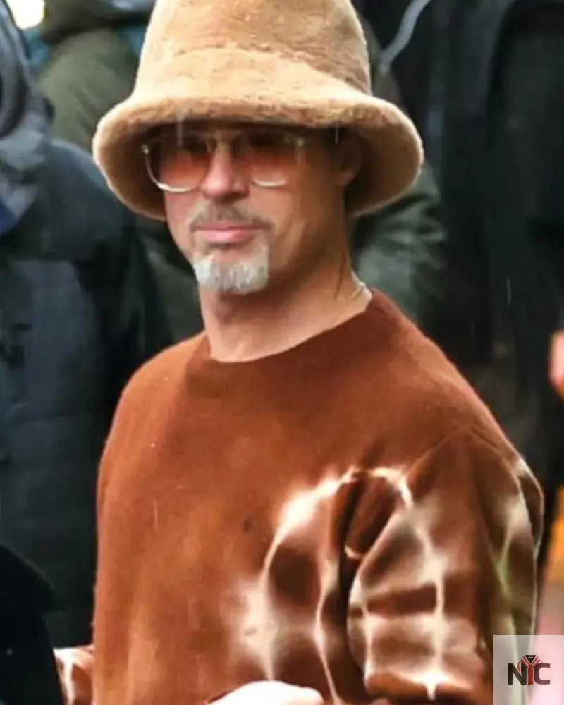 Wolfs 2024 Brad Pitt Sweater Clanton Jacket