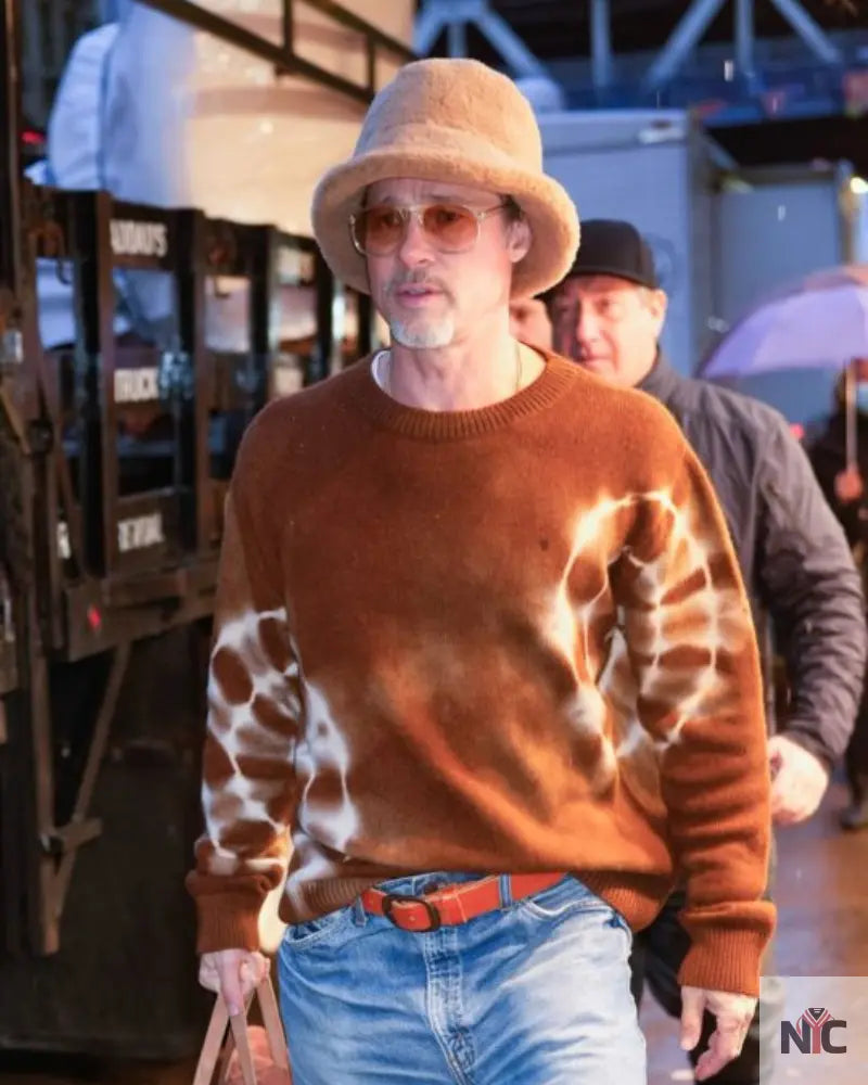 Wolfs 2024 Brad Pitt Sweater Clanton Jacket