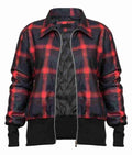 Women Plaid Zipper Jacket