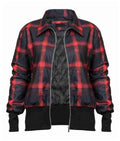 Women Plaid Zipper Jacket