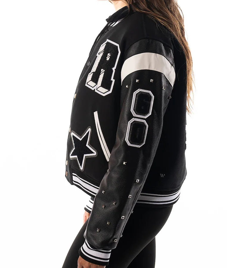 Womens Las Vegas Raiders x The Wild Collective Varsity Jacket