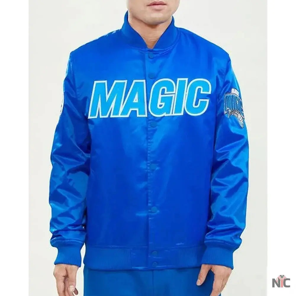 Wordmark Orlando Magic Royal Satin Jacket Clanton Jacket