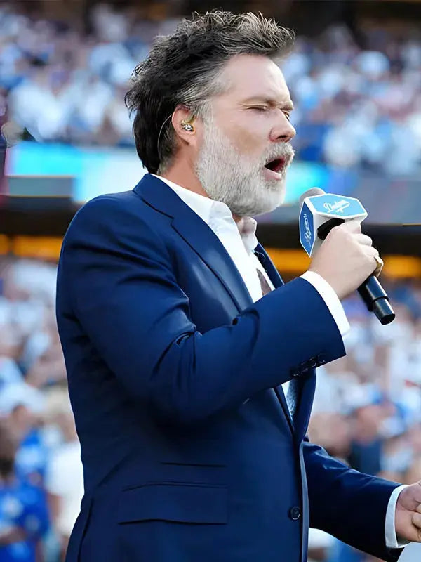 World Series 2025 Rufus Wainwright Blue Blazer