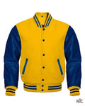 Yellow And Blue Varsity Jacket Clanton Jacket