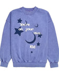You’re On Your Own Kid Purple Crewneck Sweatshirt
