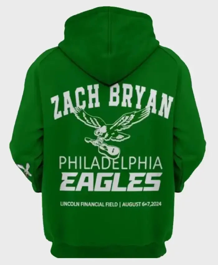 Zach Bryan Eagles Green Hoodie