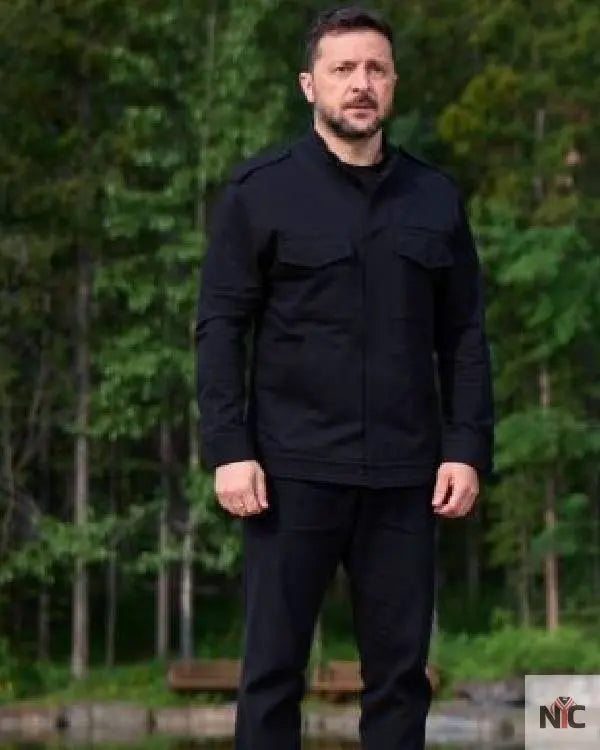Zelensky Black Jacket Clanton Jacket