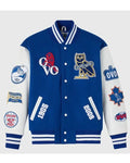 Chelsea FC Varsity Blue And White Jacket