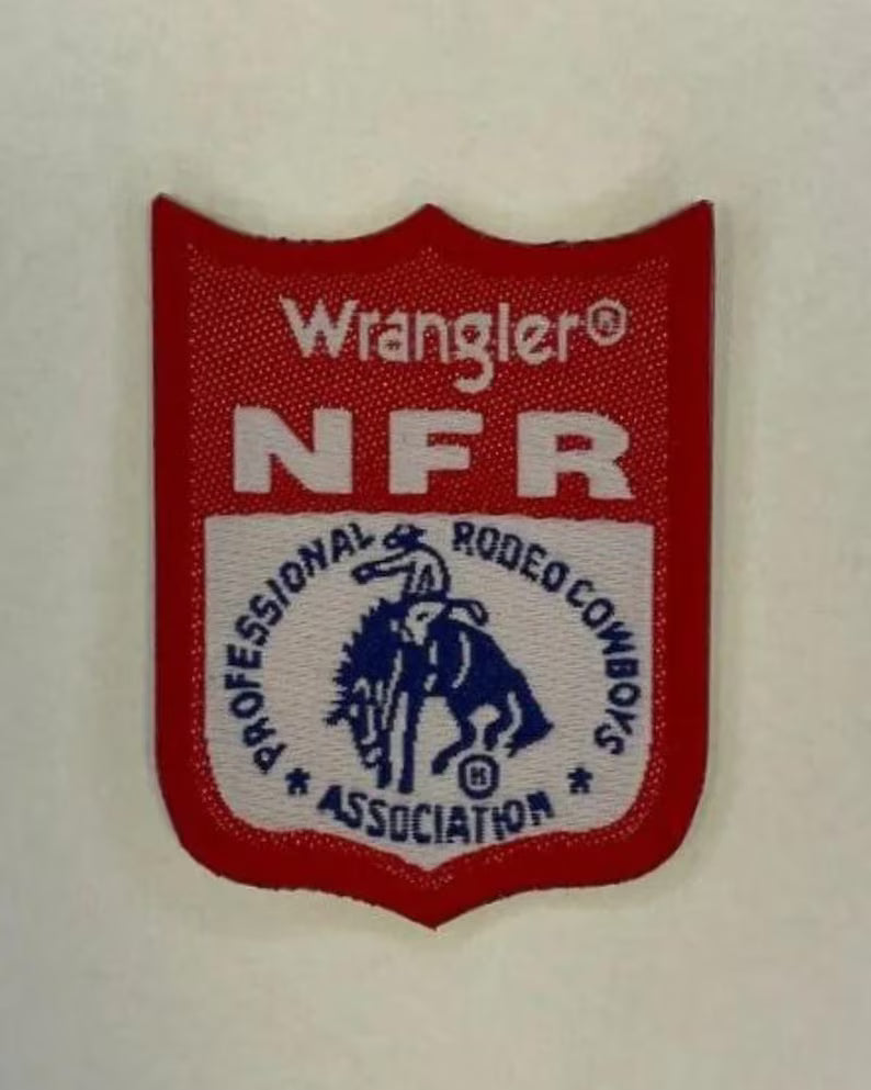 NFR 2 Western Rodeo Patch | Iron-On or Sew-On Patches for Backpacks, Jackets & Outdoor Gears