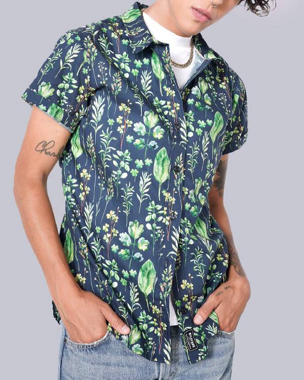 Loot S03 Ron Funches Leaf Print Shirt