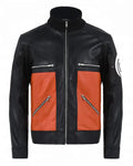 Men’s Naruto Shippuden Black and Orange Jacket Clanton Jacket