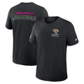 Jacksonville Jaguars Nike Black 2025 NFL Crucial Catch Tri-Blend Dri-FIT T-Shirt Trendy Layer