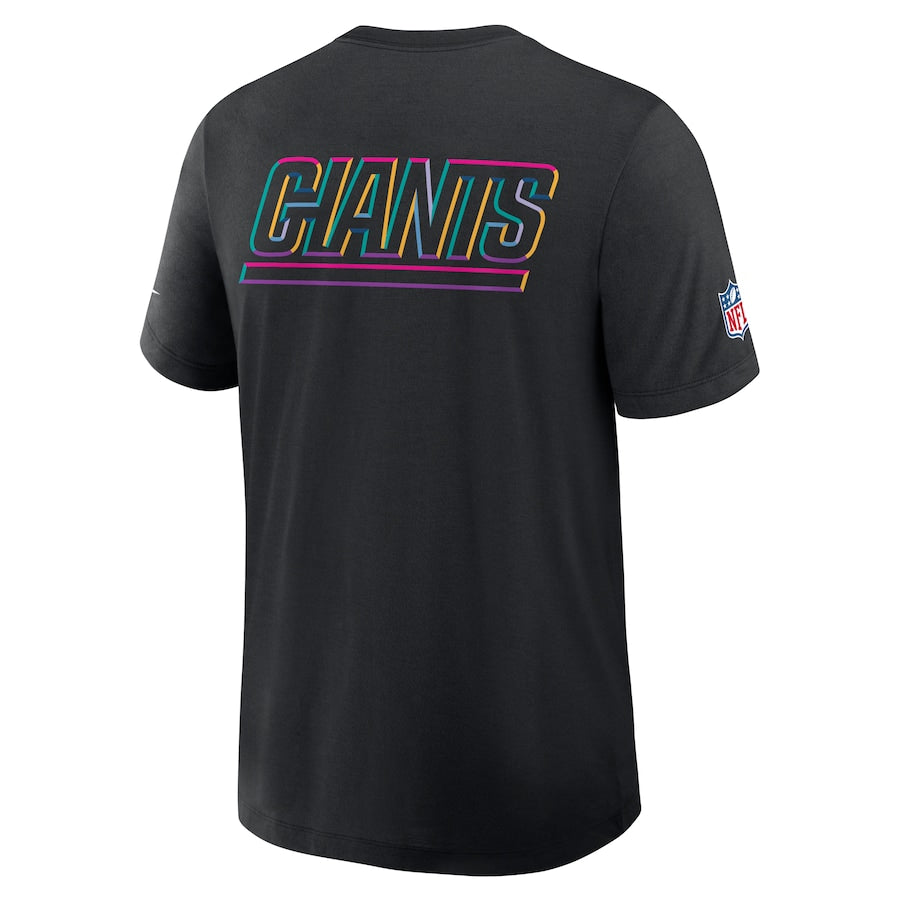 New York Giants Nike Black 2025 NFL Crucial Catch Tri-Blend Dri-FIT T-Shirt Trendy Layer