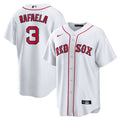 Men's Boston Red Sox Ceddanne Rafaela Nike White Home Replica Jersey Kansas Jacket