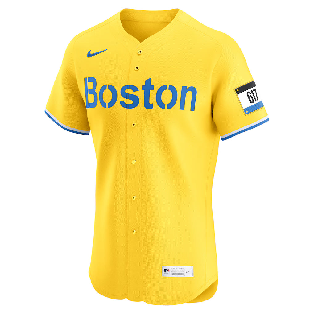 Men's Boston Red Sox David Ortiz Nike Gold City Connect Elite Jersey Kansas Jacket