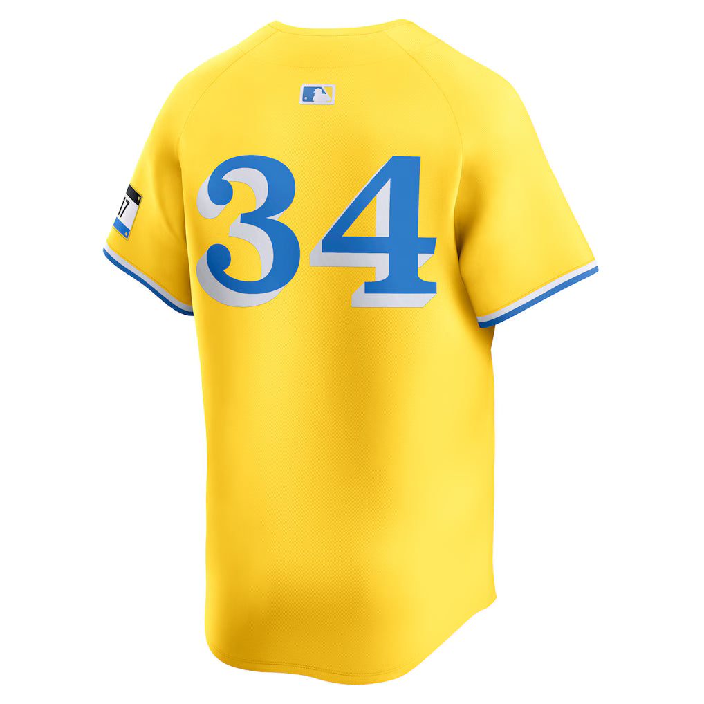 Men's Boston Red Sox David Ortiz Nike Gold City Connect Retired Player Jersey Kansas Jacket