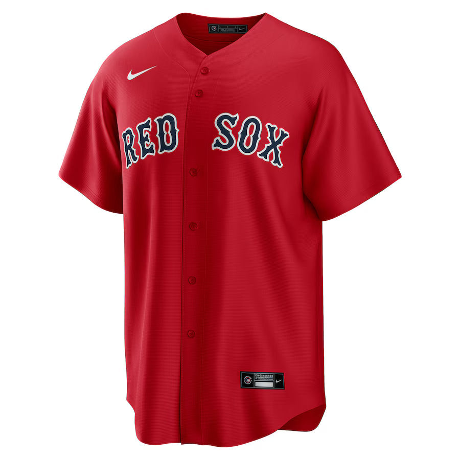 Men's Boston Red Sox Kristian Campbell Nike Red Alternate Replica Jersey Kansas Jacket