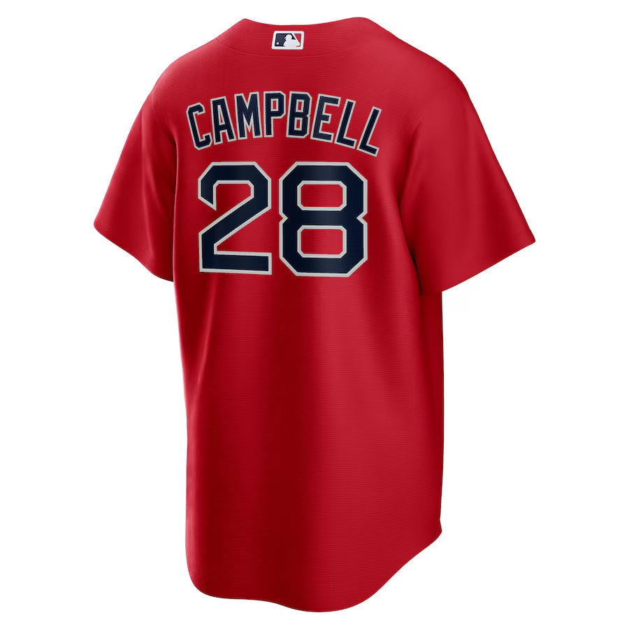 Men's Boston Red Sox Kristian Campbell Nike Red Alternate Replica Jersey Kansas Jacket
