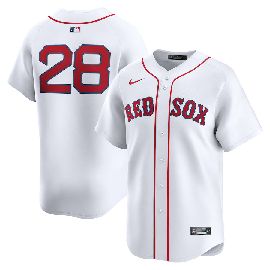 Men's Boston Red Sox Kristian Campbell Nike White Home Limited Jersey Kansas Jacket