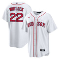 Men's Boston Red Sox Garrett Whitlock Nike White Home Replica Jersey Kansas Jacket