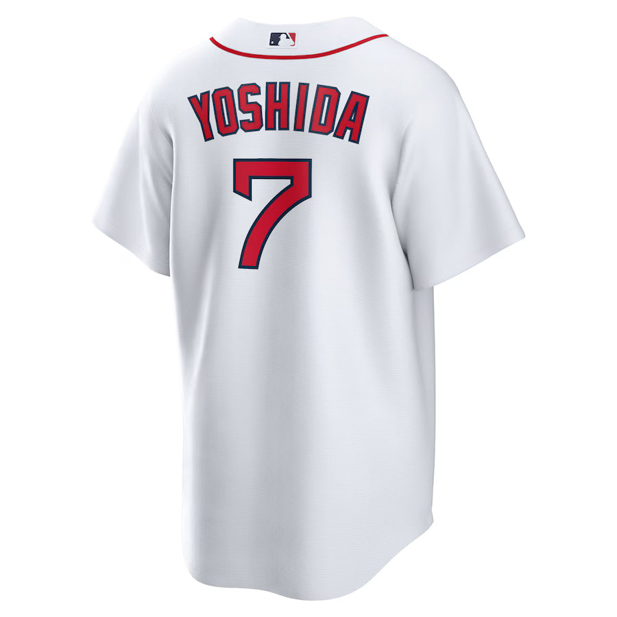 Men's Boston Red Sox Masataka Yoshida Nike White Replica Player Jersey Kansas Jacket