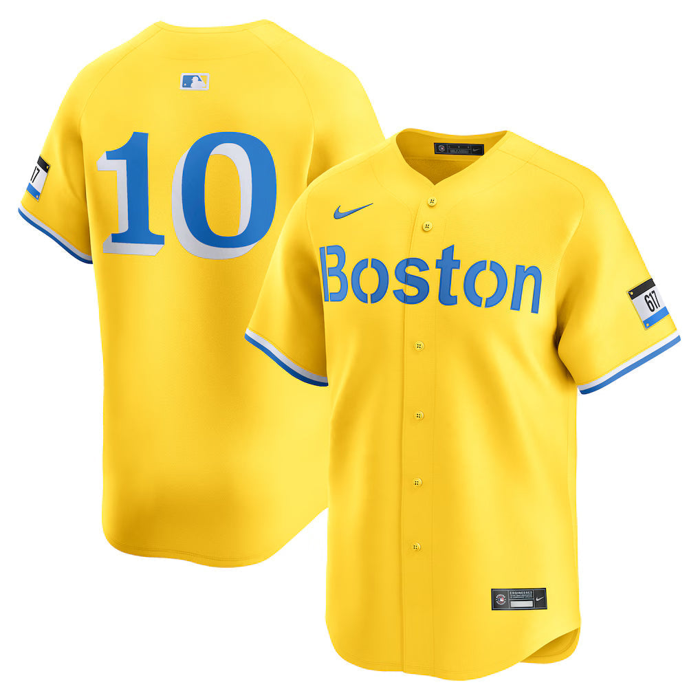 Men's Boston Red Sox Trevor Story Nike Gold City Connect Limited Player Jersey Kansas Jacket