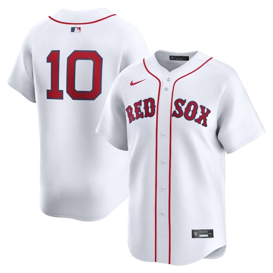 Men's Boston Red Sox Trevor Story Nike White Home Limited Player Jersey Kansas Jacket