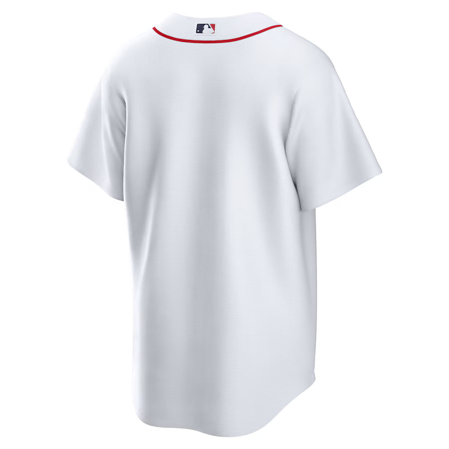 Men's Boston Red Sox Nike White Home Blank Replica Jersey Kansas Jacket