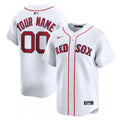 Men's Boston Red Sox Nike White Home Limited Custom Jersey Kansas Jacket