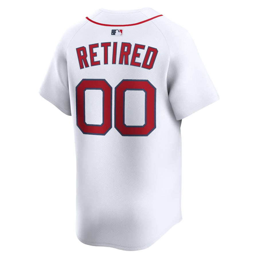Men's Boston Red Sox Nike White Home Limited Pick-A-Player Retired Roster Jersey Kansas Jacket