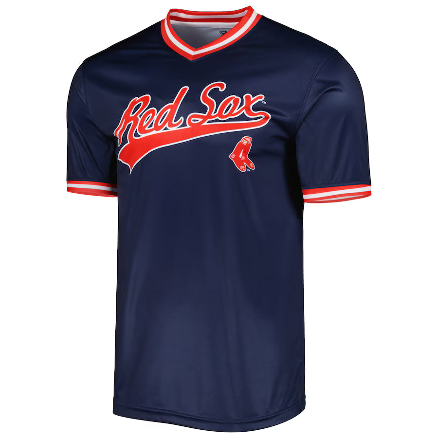 Men's Boston Red Sox Stitches Navy Cooperstown Collection Team Jersey Kansas Jacket