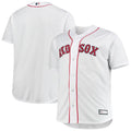 Men's Boston Red Sox White Big & Tall Home Replica Team Jersey Kansas Jacket