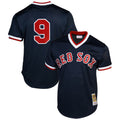 Mitchell & Ness Ted Williams Boston Red Sox 1990 Authentic Cooperstown Collection Batting Practice Jersey - Navy Blue Kansas Jacket