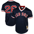 Mitchell & Ness Wade Boggs Boston Red Sox 1992 Authentic Cooperstown Collection Batting Practice Jersey - Navy Blue Kansas Jacket