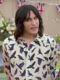 Noel Fielding Bird Printed Shirt Clanton Jacket