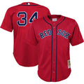 Preschool Boston Red Sox David Ortiz Mitchell & Ness Red Cooperstown Collection Mesh Batting Practice Jersey Kansas Jacket