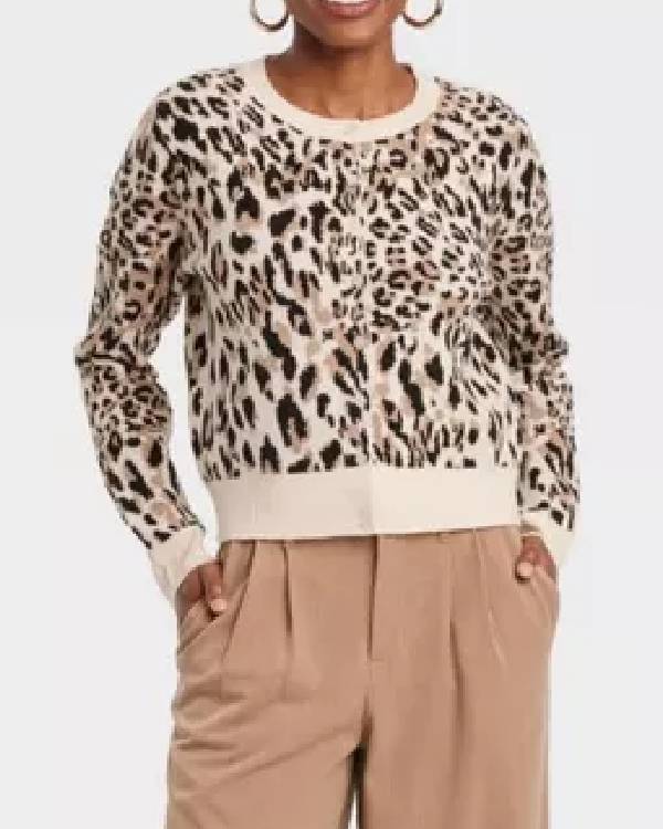 The Neighborhood Tichina Arnold Leopards Printed Cardigan