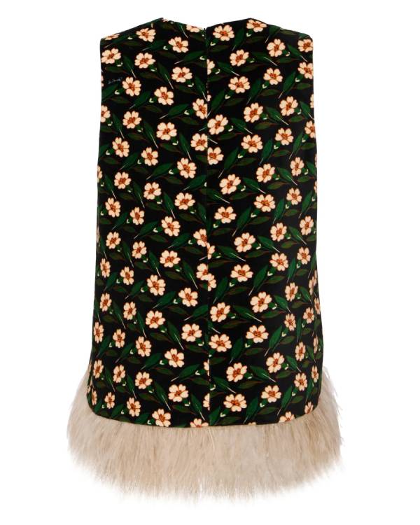 Loot Maya Rudolph Floral Printed Fringe Top