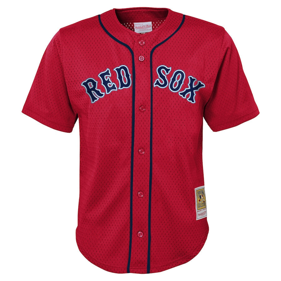 Toddler Boston Red Sox David Ortiz Mitchell & Ness Red Cooperstown Collection Mesh Batting Practice Jersey Kansas Jacket
