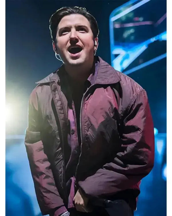 Berlin Concert Logan Henderson Maroon Jacket